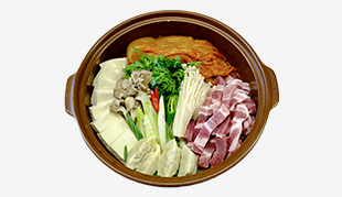 삼겹살 만두 김치전골 이미지