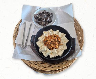 순대 두부김치 삼합 이미지